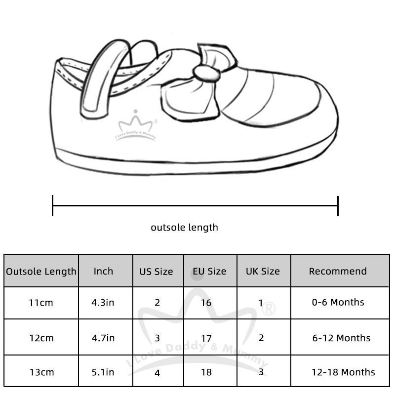 Giày búp bê đế mềm chống trượt đính nơ xinh xắn cho bé gái 0-18 tháng tuổi