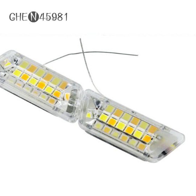 Bộ 2 dải đèn LED linh hoạt ánh sáng DRL chạy ban ngày không thấm nước báo tín hiệu rẽ DRL