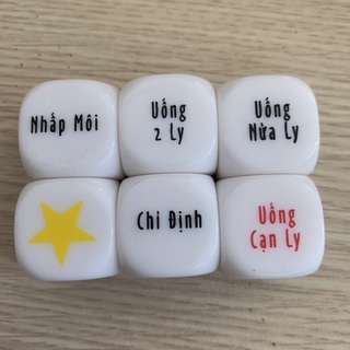 Combo bộ 6 viên xí ngầu uống pia