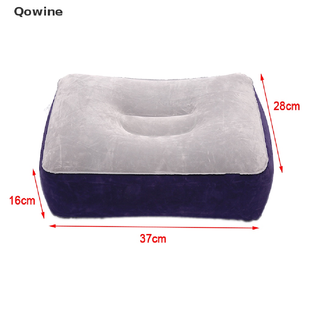 Gối kê chân bơm hơi bằng PVC mềm mại tiện dụng cho văn phòng/ du lịch