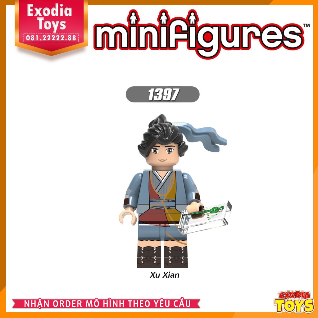 Xếp hình Minifigure nhân vật truyền thuyết Thuyết Trung Hoa - Đồ Chơi Lắp Ghép Sáng Tạo - XINH X0274