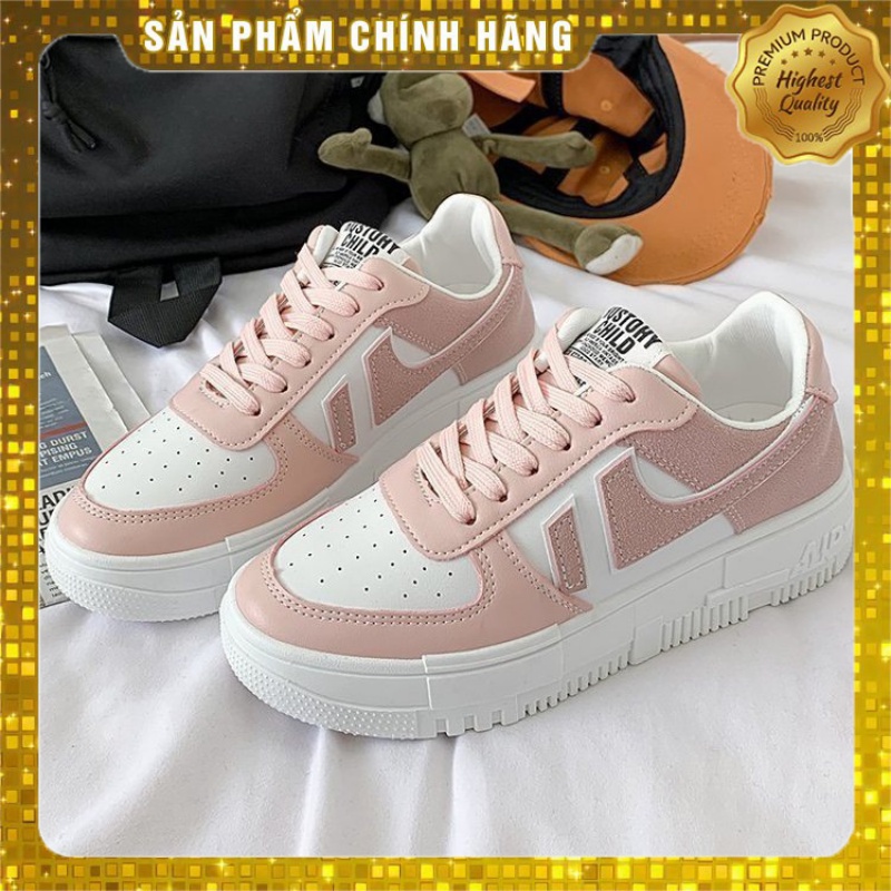 Giày thể thao nữ sneaker ROS độn đế 4cm phối màu thời trang ullzang 2022