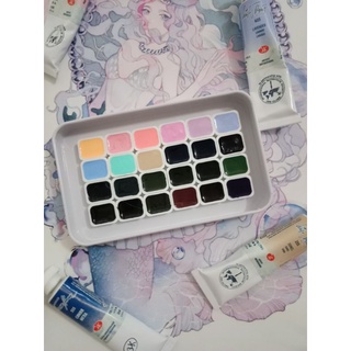 Pocket màu nước White Nights 24 màu