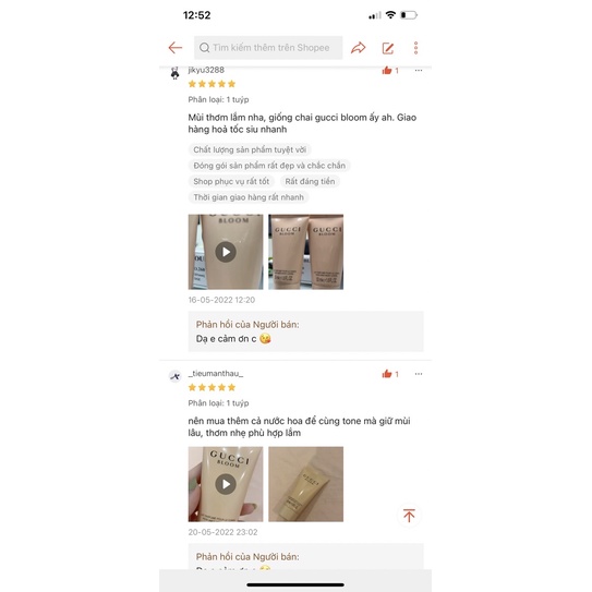 Lotion body hương nươc hoa Gucci Bloom 50ml