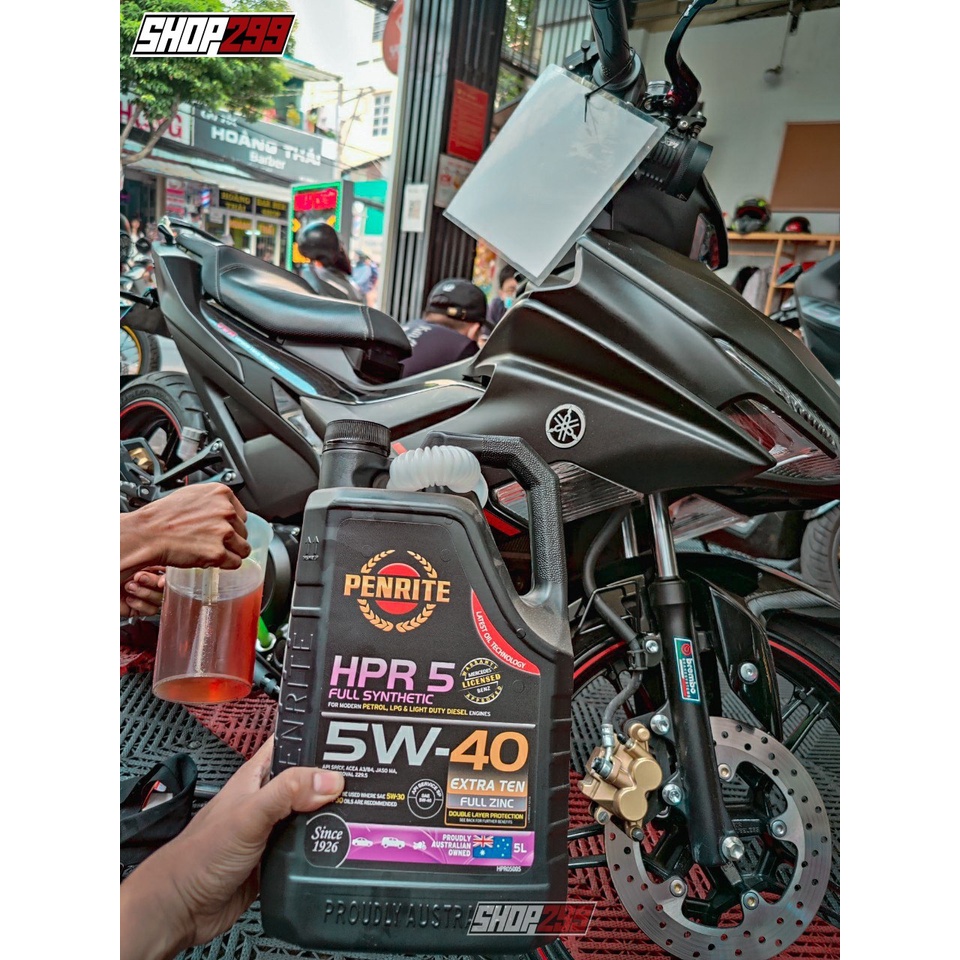 Nhớt Penrite HPR 5 5W40 Full Synthetic Chuyên Dùng Cho BMW R1250GS/GSA, BMW S1000R/RR, VESPA tiêu chuẩn API SP, A5/B5