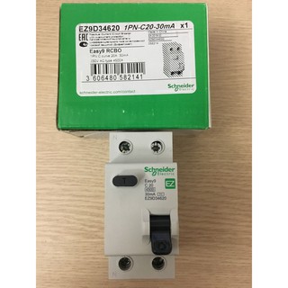 Attomat bảo vệ quá tải, ngắn mạch và dòng rò RCBO EZ9D34620