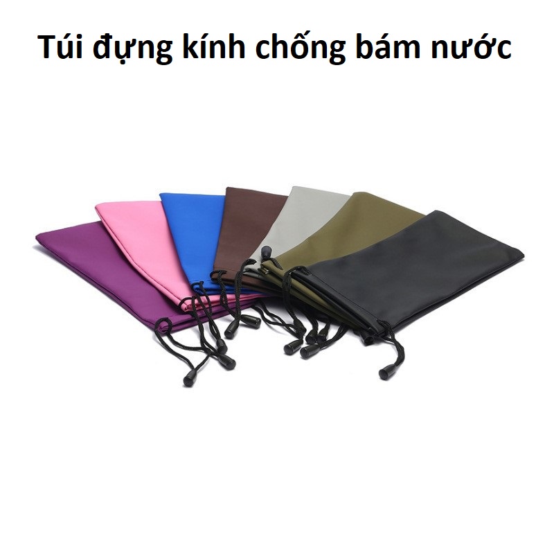 Túi vải đựng kính chống bám nước 7 màu ngẫu nhiên (Tặng kèm khăn lau kính)