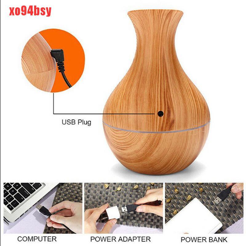 [xo94bsy]USB LED Purifier Ultrasonic Aroma Diffuser Air Humidifier Aromatherapy Home