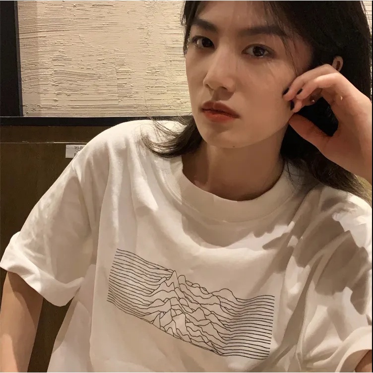 NRVP Áo Thun 100% Cotton Dáng Rộng Thời Trang Hàn Quốc Cho Nữ