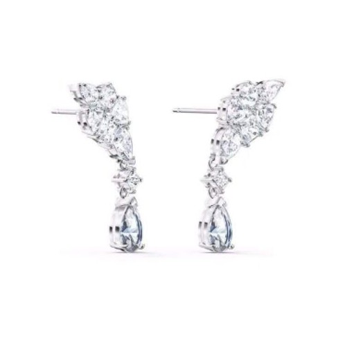 2023 S925 Sterling Silver TENNIS DLXMC gorgeous female earrings gift 5562086