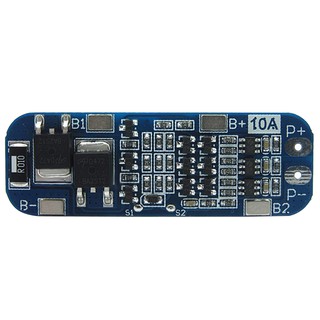 Bảng mạch bảo vệ pin lithium 3 dây 11.1V 12V 12.6V tối đa 10 A và có chức năng quá tải + đoản mạch