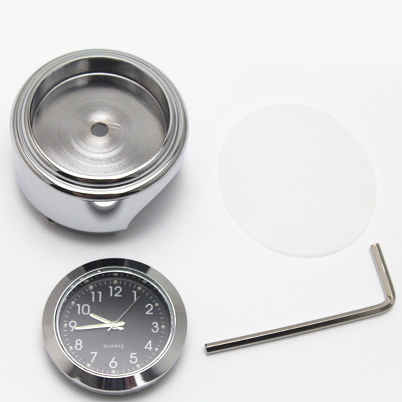 Đồng hồ xem giờ hợp kim lắp ghi đông xe mô tô 22-25mm-28mm