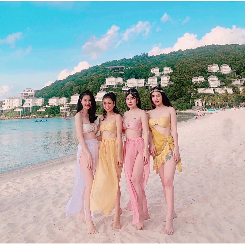 Chân váy voan đi biển dài 1m | BigBuy360 - bigbuy360.vn