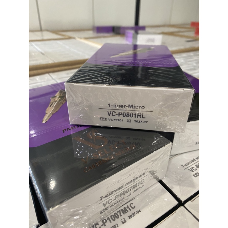 Kim xăm thẩm mỹ EZ V SELECT kim tím phun xăm các size 1RL