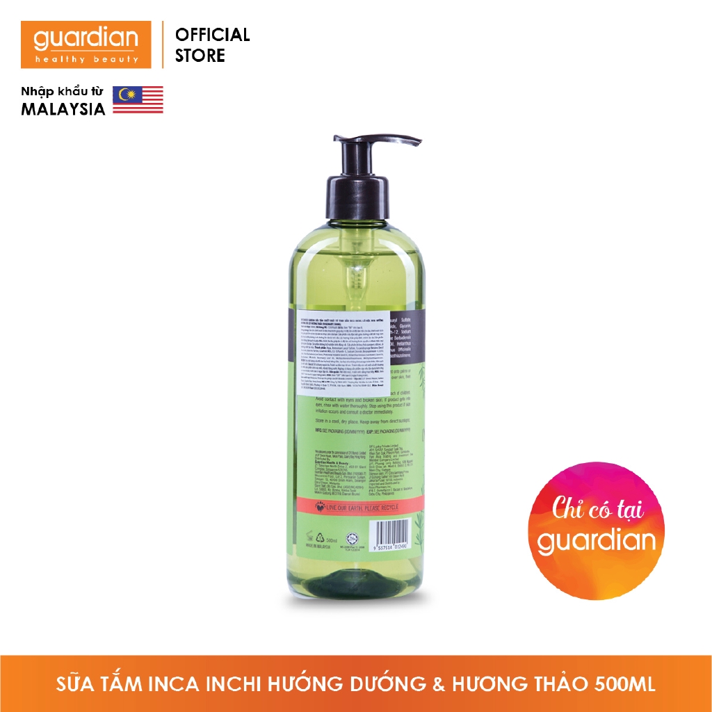 Sữa tắm Botaneco Garden Inca Inchi chiết xuất Hoa Hướng Dương và cây Hương Thảo 500ml | BigBuy360 - bigbuy360.vn