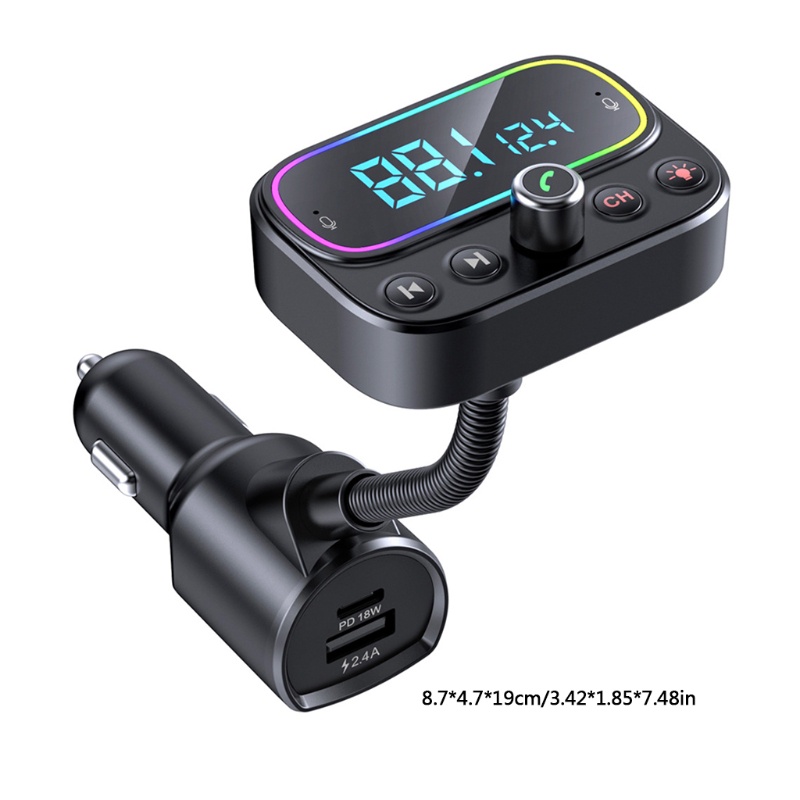 Máy Phát Nhạc zzz FM Tự Động Kết Nối Bluetooth 5 Đầu Nối A2DP Hỗ Trợ A2DP