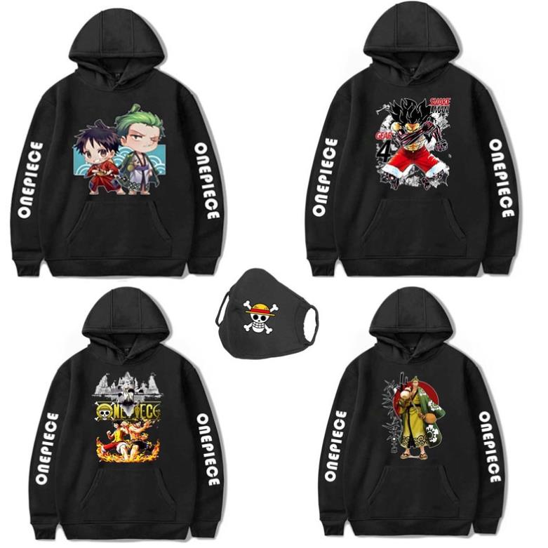 💥Áo One Piece 🎁 BST ÁO HOODIE cực đẹp in hình Luffy - Zoro - Ace One Piece chất nỉ bông 💖