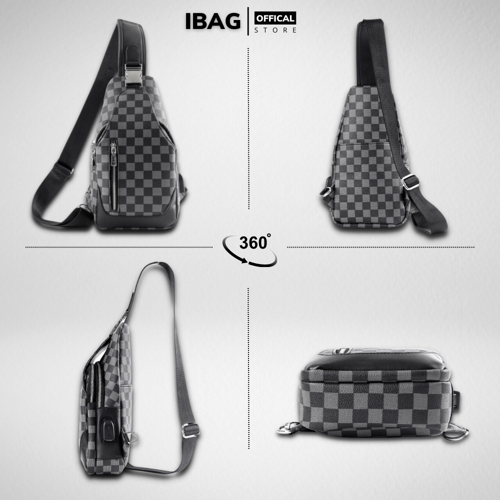 Túi đeo chéo,Túi đeo vai nam nữ,Da Pu cao cấp,KT :32.5x17x5 cm ,Chống thấm nước -Kiểu dáng trẻ trung, cá tính - 𝑰𝑩𝑨𝑮