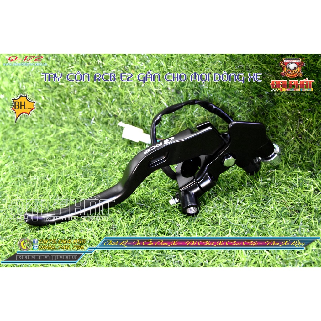 Tay côn dây RCB E2 màu đen gắn chế được nhiều dòng xe