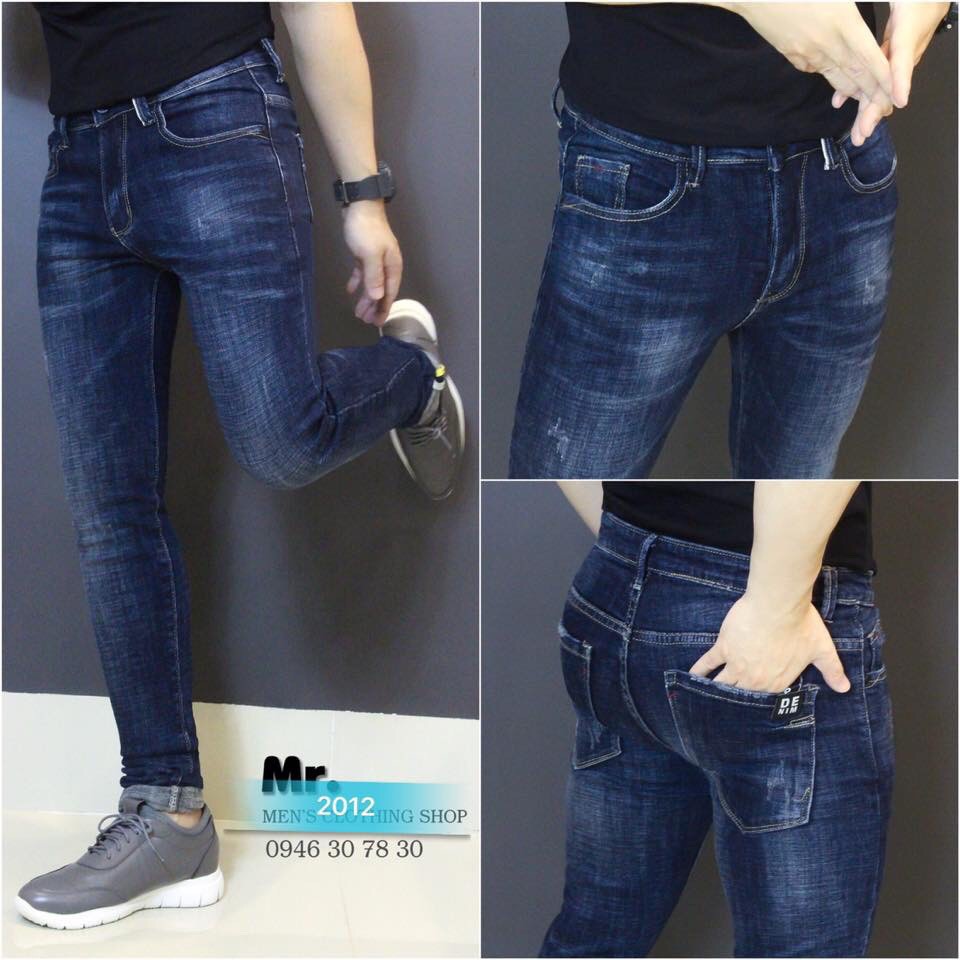 _Quần jean nam xanh đậm was phong cách Hàn Quốc ms2012_fashionneww