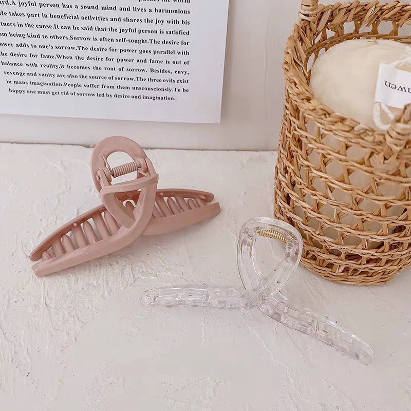 Kẹp tóc càng cua làm bằng Acrylic nhiều màu cho bạn nữ