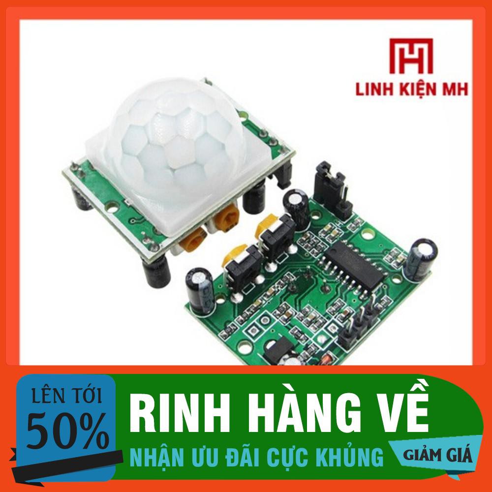 Cảm Biến Thân Nhiệt Chuyển Động PIR HC-SR501 - Tự Động Bật Tắt Đèn Khi Có Chuyển Động