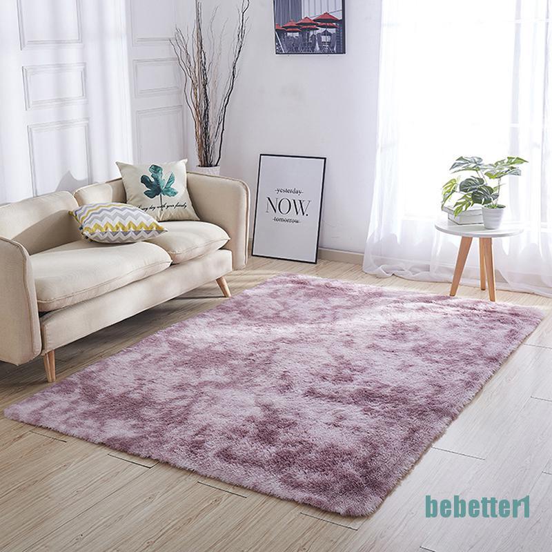 Thảm trải sàn lông nhung nhuộm màu trang trí phòng khách