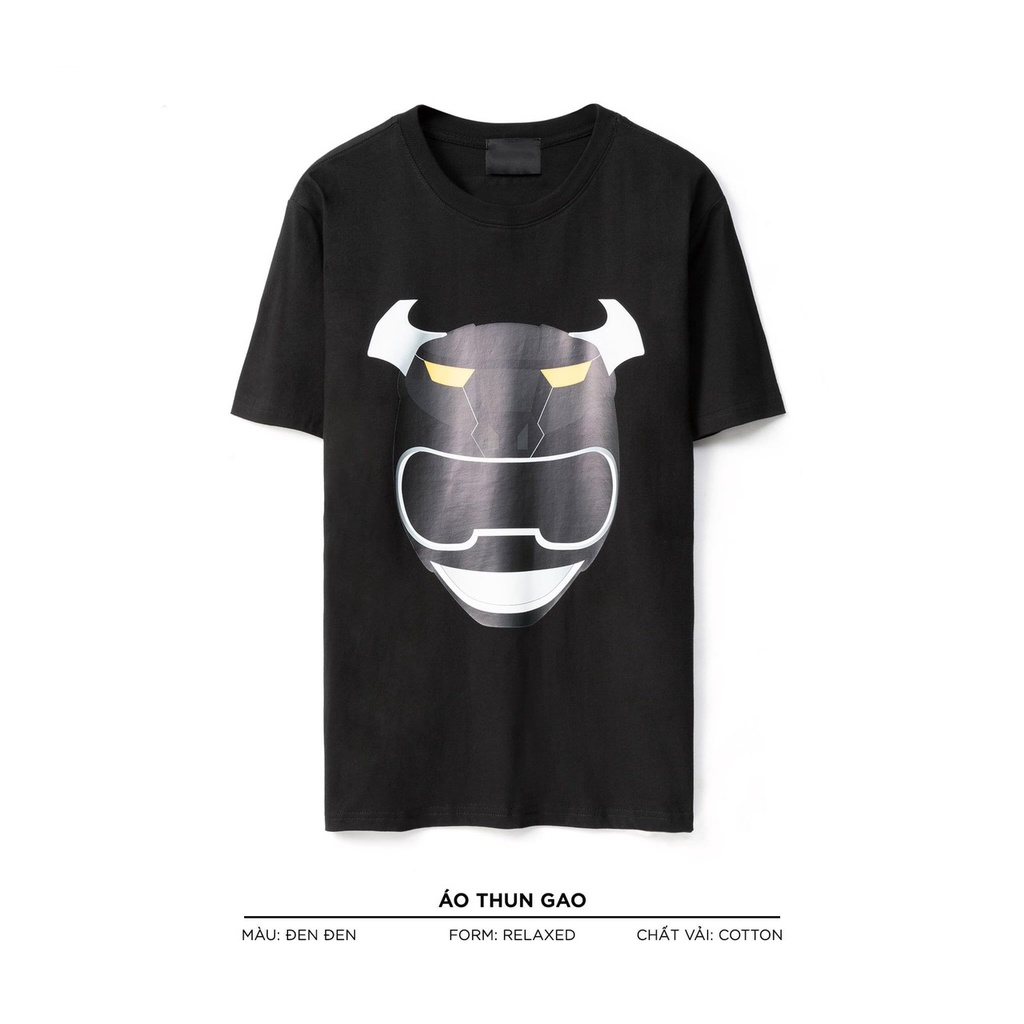 Áo thun tay lỡ nam nữ in hình siêu nhân Gao , Vải Cotton Form Oversize - SELECTED.STORE