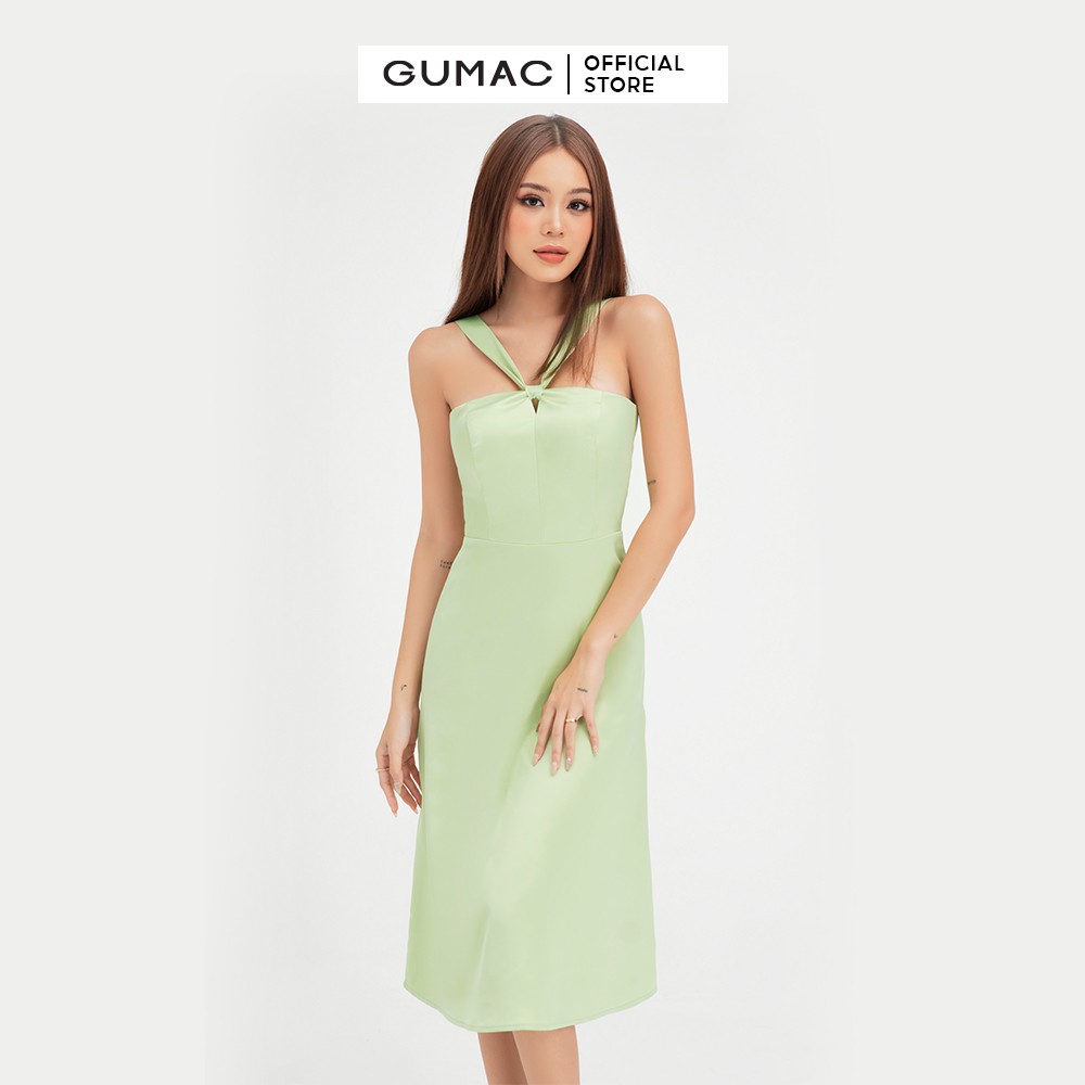 [Mã WABRGULUV giảm tới 100K đơn 249K] Đầm nữ cách điệu cúp ngực GUMAC phong cách sang trọng DB471 | BigBuy360 - bigbuy360.vn