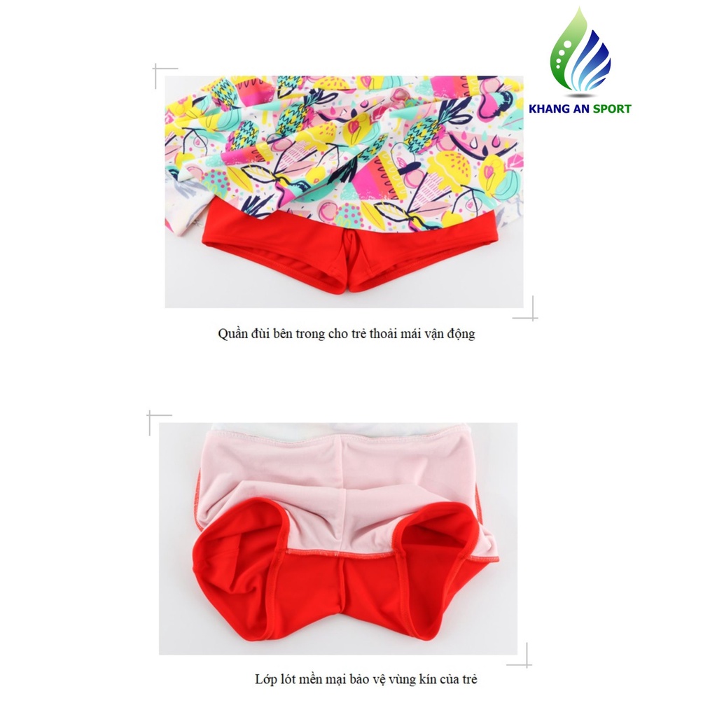 Váy Bơi Liền Bé Gái 20-40kg Yingfa Y0527