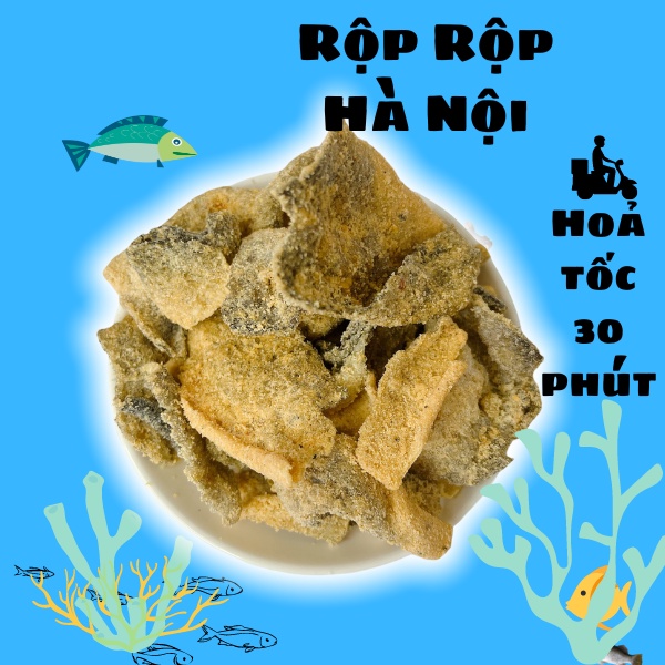 Da cá trứng muối Rộp Rộp  250gr - Hũ pet 930ml - thơm ngon mời bạn ăn nhá - dumbum
