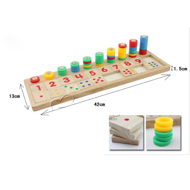 Bảng Số Montessori Đồ Chơi Giáo Dục Phát Triển Trí Tuệ Cho Bé