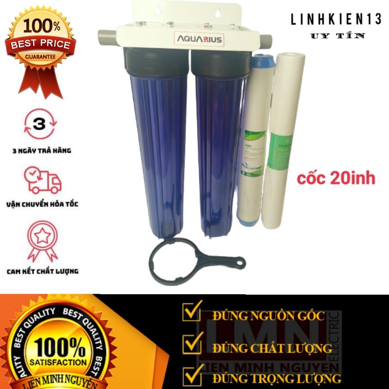 Bộ 2 cốc lọc ống 21và 27 kèm giá tay mở