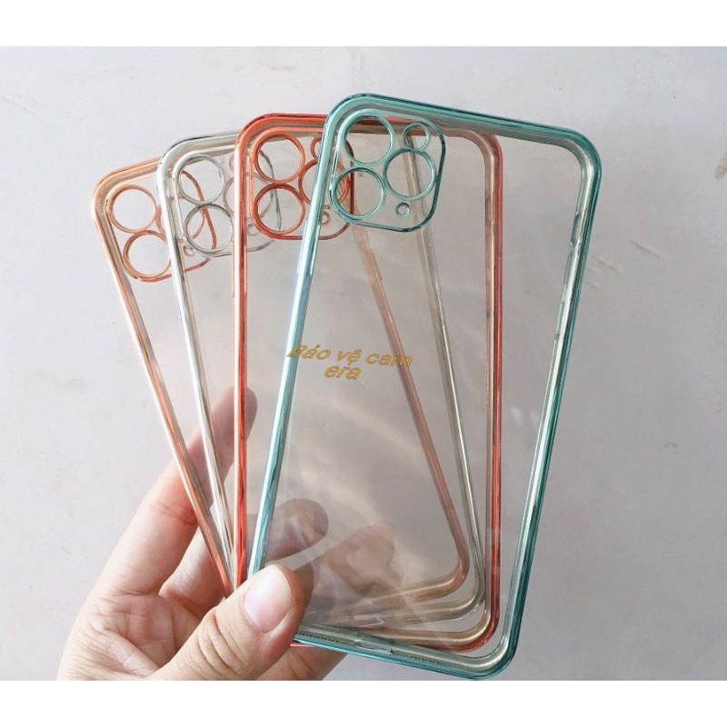 ốp lưng lưng trong viền màu iphone 12 pro max / 12 pro / 12 / 12 mini / 11 pro max / 11 pro / 11 siêu bảo vệ hiệu J-case