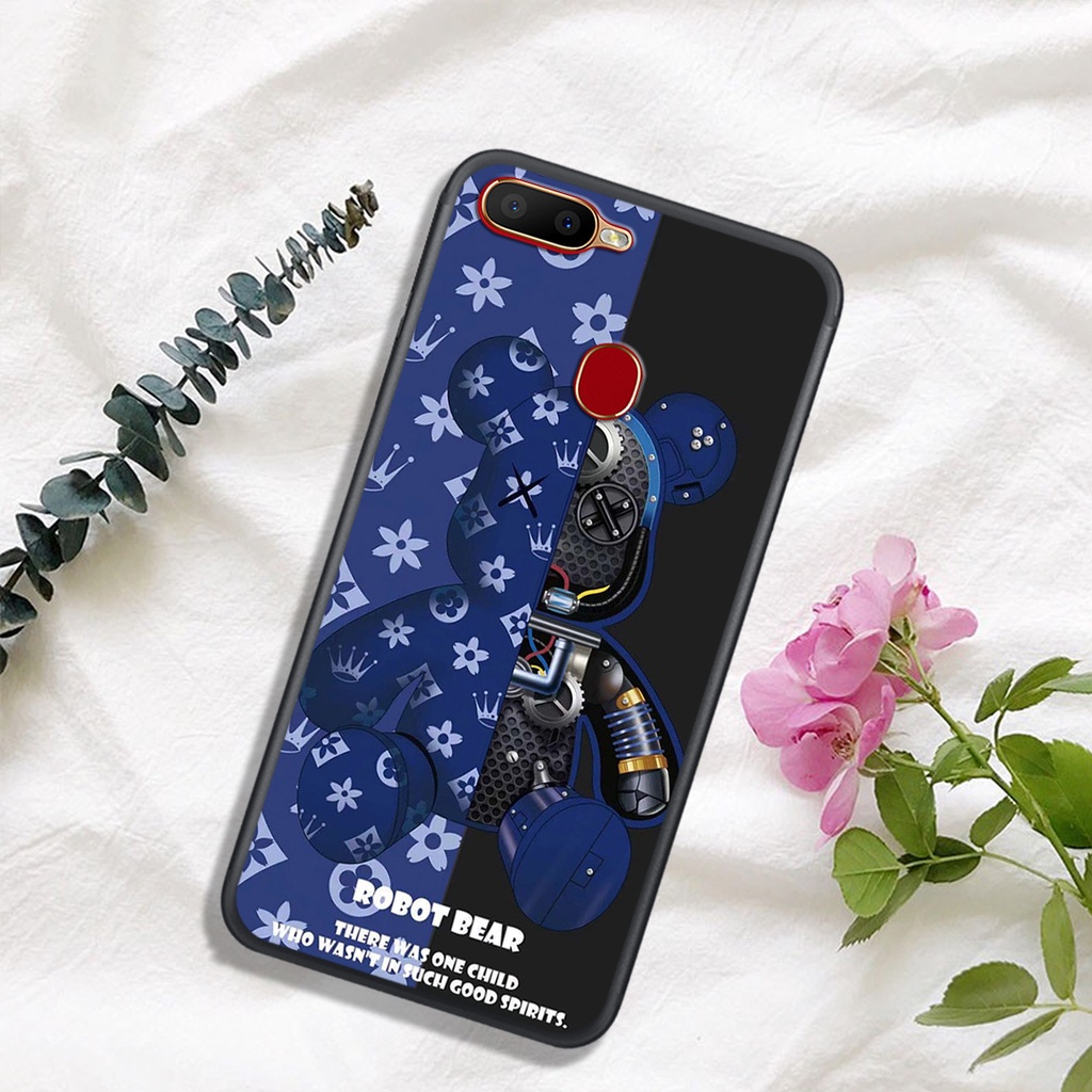 ỐP LƯNG OPPO A5S - A7 - A12 - F9 ,IN HÌNH GẤU ROBOT, GẤU LV MÀU SẮC SIÊU ĐẸP
