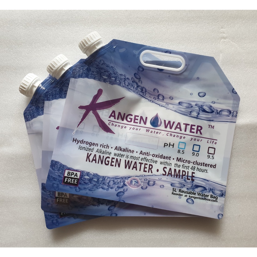 Túi Đựng Nước Kangen-Enagic 5lít Chuyên Dụng Đựng Nước Ion Kiềm pH 8.5-9.5
