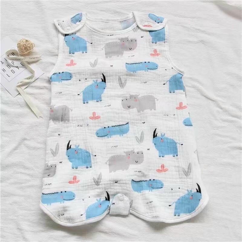 Túi ngủ xô Muslin giữ ấm bụng giữ ấm bụng cho bé