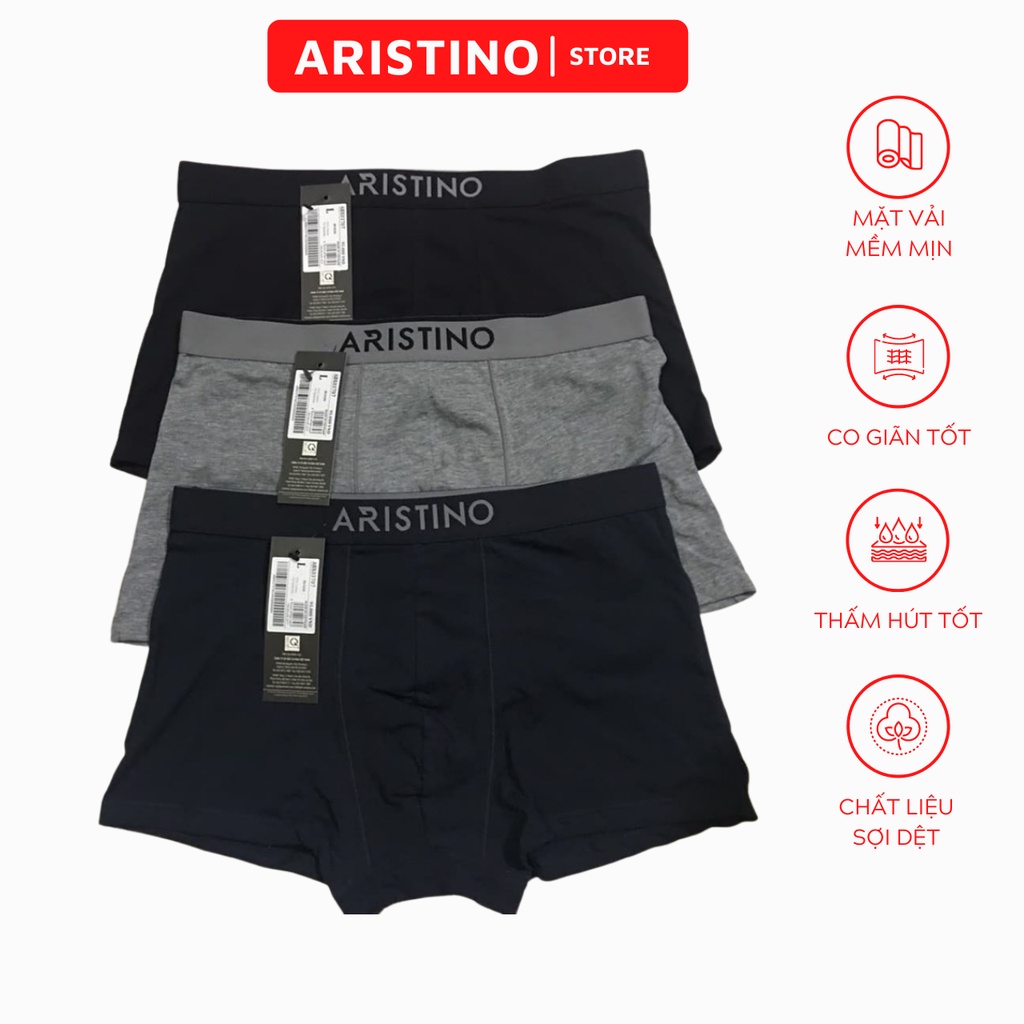 quần sịp nam,quần lót nam boxer cotton cao cấp chính hãng aristino chất liệu cotton tự nhiên