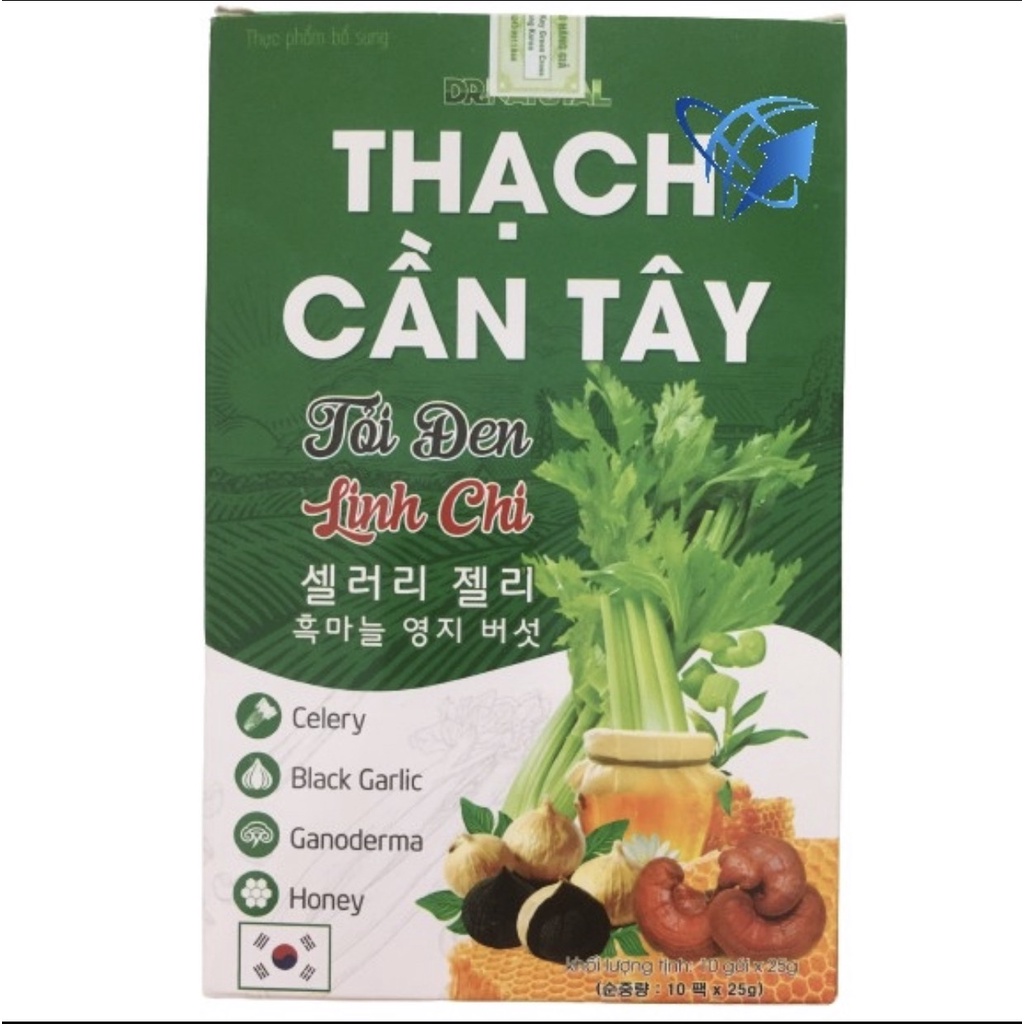 Thạch cần tây tỏi đen, linh chi cần tây hỗ trợ đẹp dáng trẻ hoá da, tốt cho sức khoẻ hàng chính hãng công ty