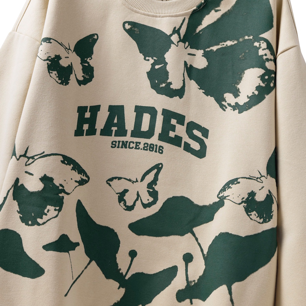 Áo Sweater Tay Dài Unisex BUTTERFLY EFFECTS Vải Nỉ - HADES Brand Chính Hãng