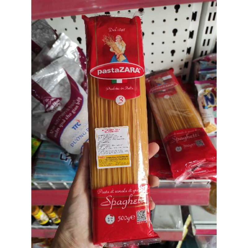 Mì Ý Spaghetti hiệu Pasta Zara gói 500g