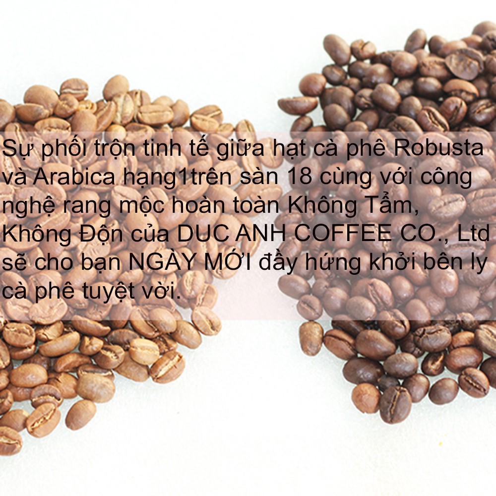 1kg Cà Phê Bột Pha Phin tỉ lệ 7-3 rang mộc DUC ANH COFFEE với 70% Robusta + 30% Arabica nguyên chất pha phin