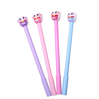 Bút mèo may mắn D144 bút hoạt hình bút dễ thương bút kute viết gel