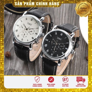 Đồng hồ cơ Classical JARAGAR mặt tròn 6 kim full lịch