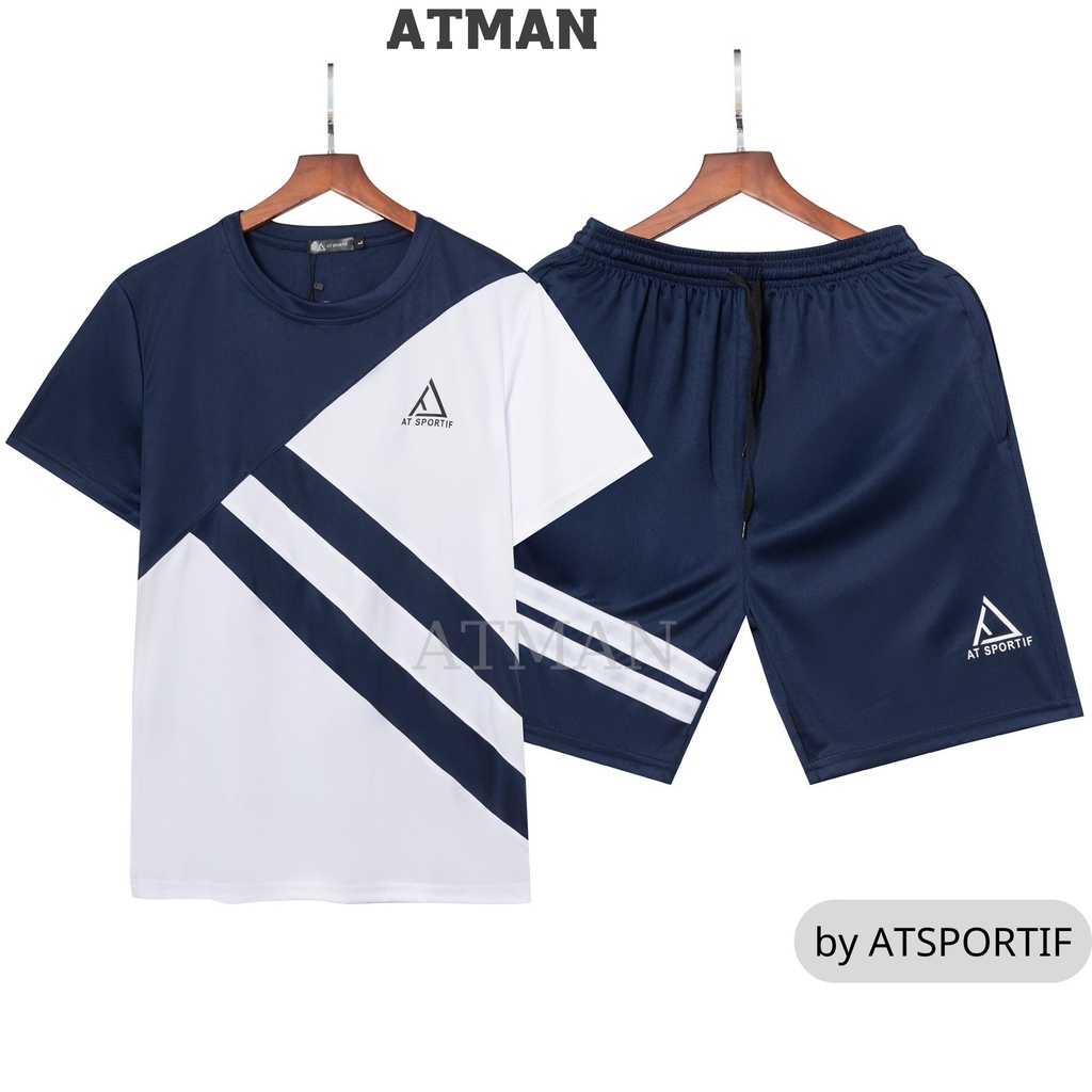 Bộ quần áo thể thao nam mặc nhà ATMAN cao cấp ,chất liệu thun lạnh siêu mát ,năng động | BigBuy360 - bigbuy360.vn