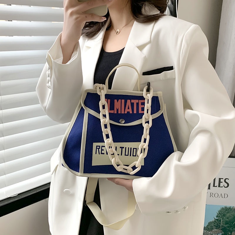 IELGY Túi Đeo Vai Bằng Vải canvas Sức Chứa Lớn Phong Cách Nhật Bản