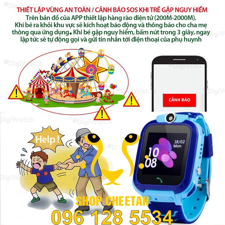 Đồng hồ định vị trẻ em Wonlex GW600S – CHÍNH HÃNG – Kháng nước IP67 – Camera – Wifi/Lbs/Gps – Tiếng Việt –Bảo hành 1 năm