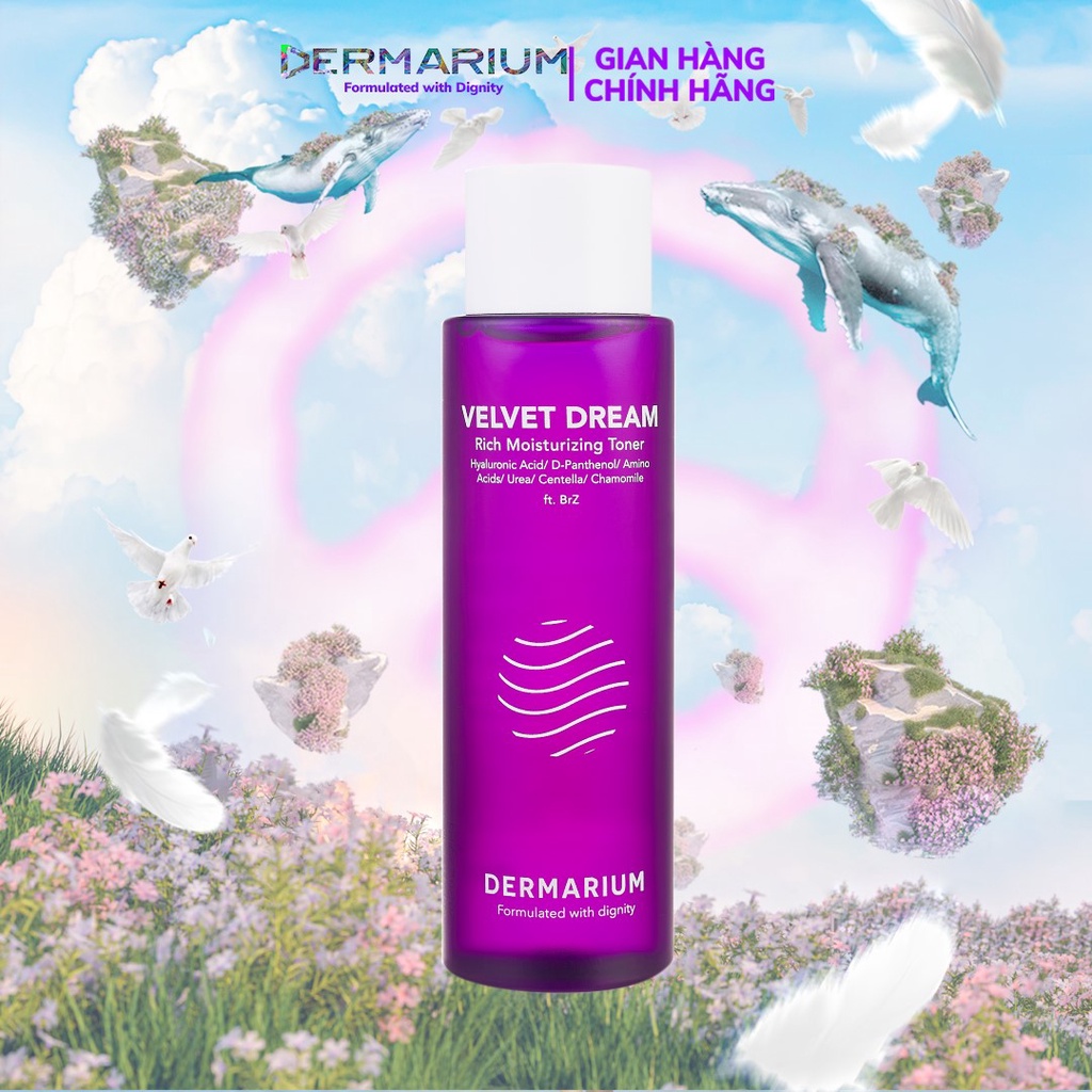 Toner (Nước Cân Bằng) Dermarium Dưỡng Ẩm Velvet Dream 150ml