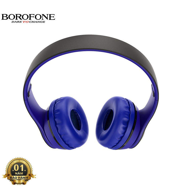 Tai nghe chụp tai Bluetooth Borofone BO4 headphone không dây, nghe nhạc 5 tiếng, hỗ trợ khe thẻ nhớ