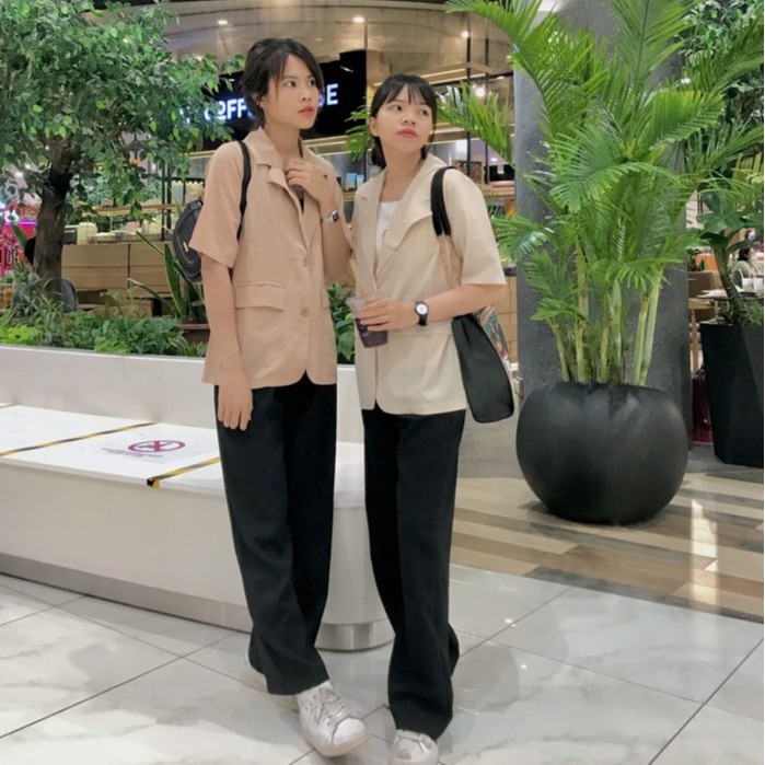 Áo Blazer tay ngắn ,dài tay màu trơn cho nữ 1 lớp nhiều màu, áo blazer ngắn tay cộc ulzzang kiểu dáng Hàn Quốc